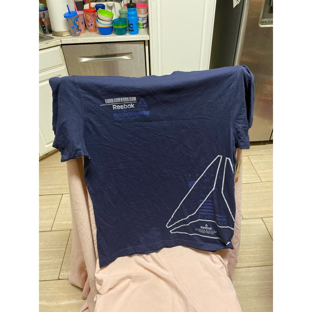 Nwt Reebok Fitness Division Navy Shirt Size M